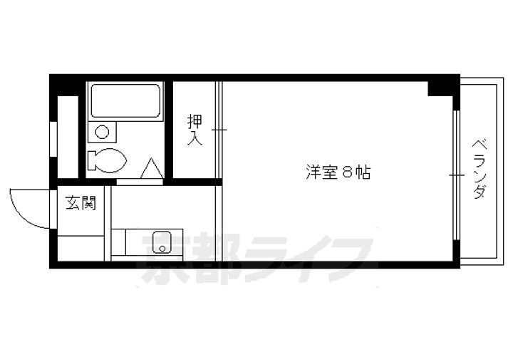 京都府向日市鶏冠井町 西向日駅 1K マンション 賃貸物件詳細