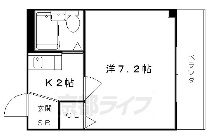 京都府京都市下京区中堂寺北町 丹波口駅 1K マンション 賃貸物件詳細