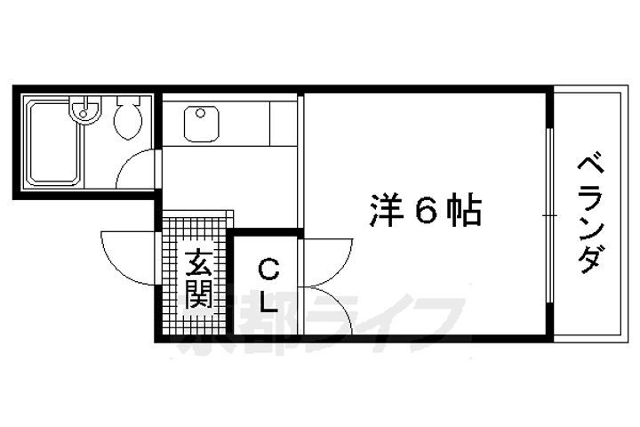 京都府京都市上京区五番町 北野白梅町駅 1K マンション 賃貸物件詳細