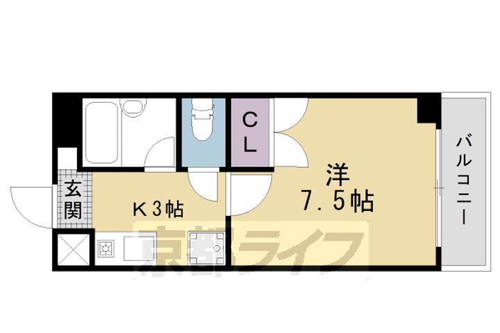 京都府京都市南区唐橋門脇町 西大路駅 1K マンション 賃貸物件詳細