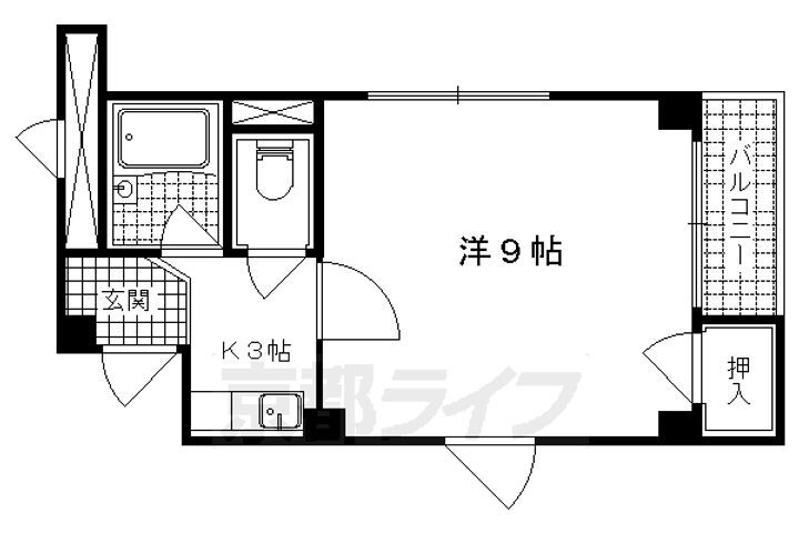 京都府京都市山科区西野山階町 東野駅 1K マンション 賃貸物件詳細