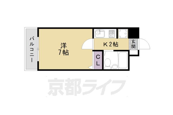 京都府京都市中京区西ノ京西月光町 二条駅 1K マンション 賃貸物件詳細