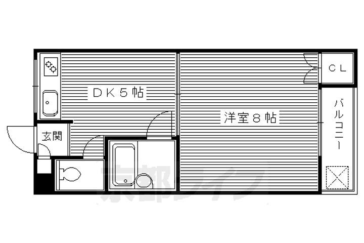 京都府京都市右京区梅津南広町 西京極駅 1DK マンション 賃貸物件詳細