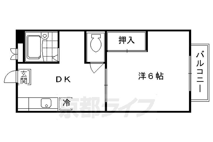 京都府京都市右京区梅津南広町 西京極駅 1DK アパート 賃貸物件詳細