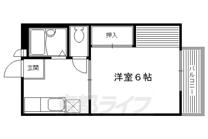 京都府京都市右京区太秦森ケ東町 太秦天神川駅 1K アパート 賃貸物件詳細