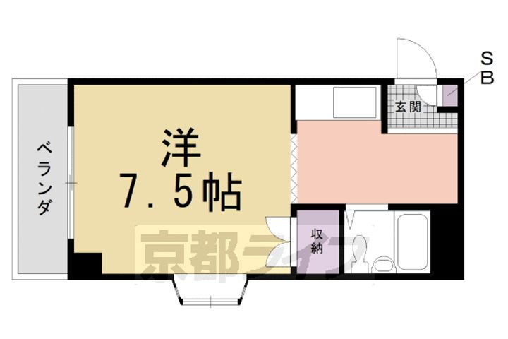 京都府京都市右京区龍安寺塔ノ下町 花園駅 1K マンション 賃貸物件詳細