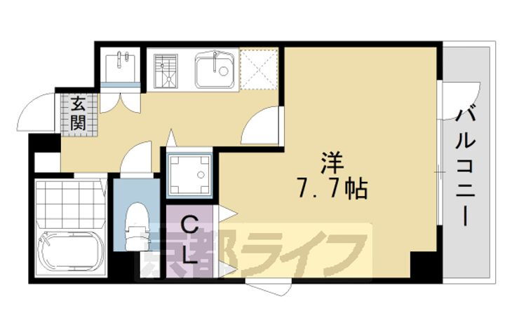 京都府京都市中京区藤岡町 大宮駅 1K マンション 賃貸物件詳細