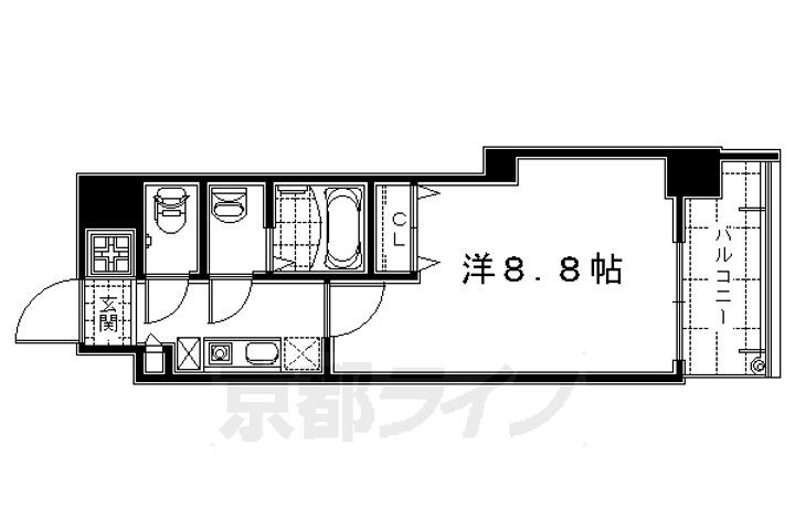 京都府京都市中京区錦堀川町 大宮駅 1K マンション 賃貸物件詳細