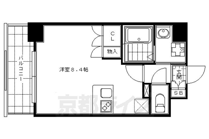 京都府京都市下京区万寿寺町 五条駅 1K マンション 賃貸物件詳細