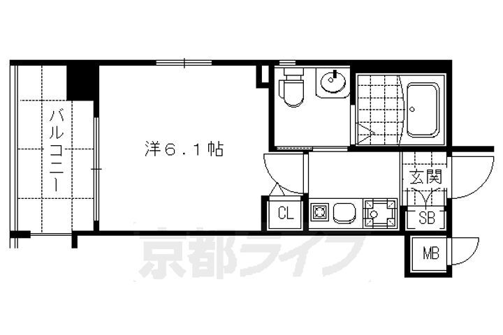 京都府京都市下京区下鱗形町 清水五条駅 1K マンション 賃貸物件詳細