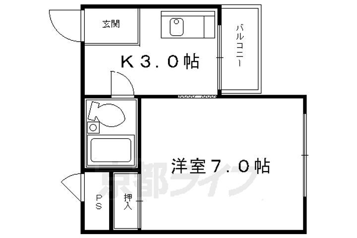 京都府京都市中京区藤西町 大宮駅 1K マンション 賃貸物件詳細