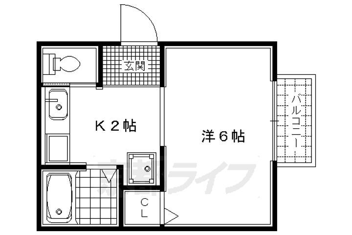 京都府京都市北区紫竹西桃ノ本町 北大路駅 1K アパート 賃貸物件詳細