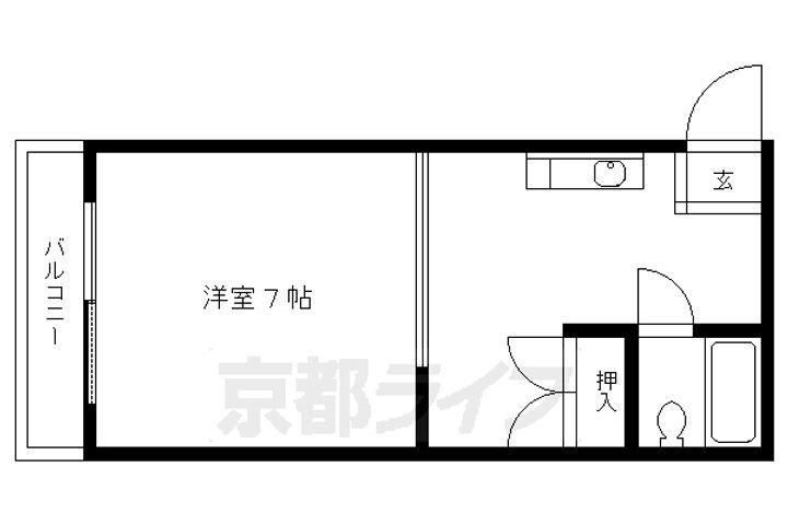 京都府京都市中京区聚楽廻松下町 円町駅 1DK マンション 賃貸物件詳細