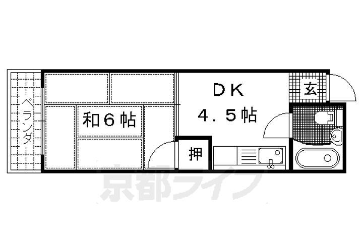 京都府京都市伏見区新町４丁目 伏見桃山駅 1DK マンション 賃貸物件詳細