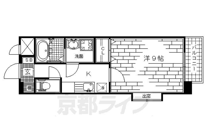 京都府京都市伏見区深草西浦町８丁目 藤森駅 1K マンション 賃貸物件詳細
