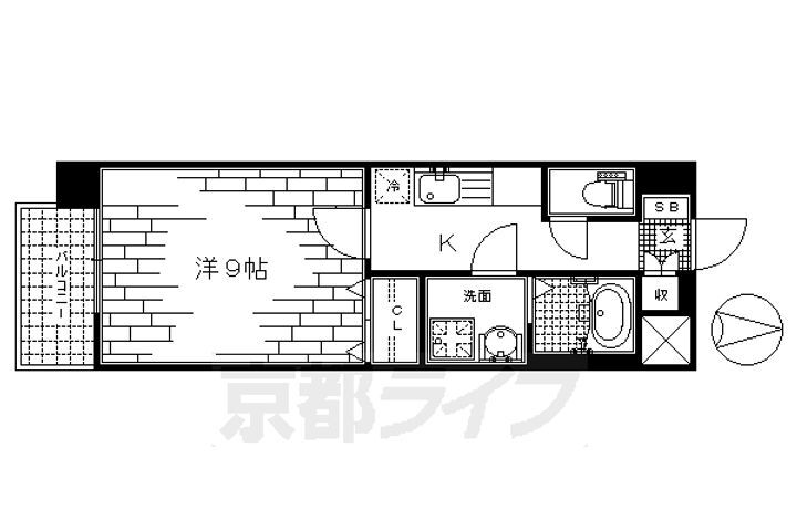 京都府京都市伏見区深草西浦町８丁目 藤森駅 1K マンション 賃貸物件詳細