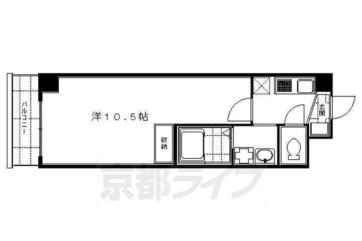 京都府京都市伏見区深草新門丈町 墨染駅 1K マンション 賃貸物件詳細