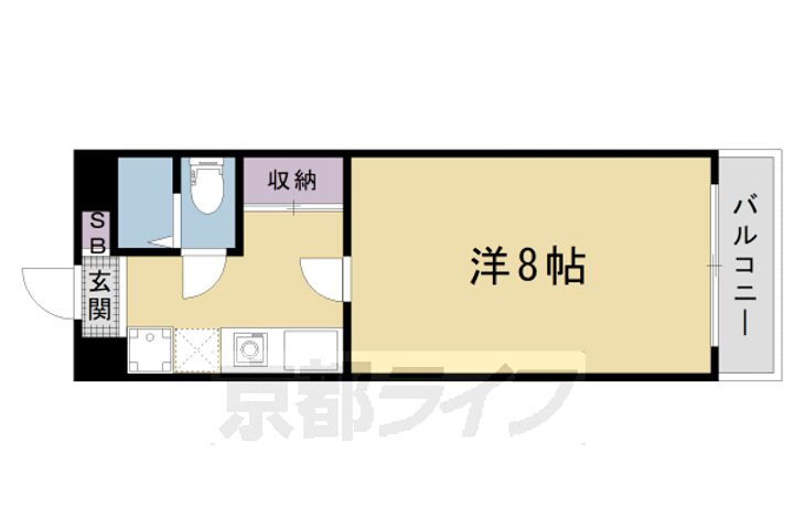 京都府京都市北区衣笠北荒見町 北野白梅町駅 1K マンション 賃貸物件詳細