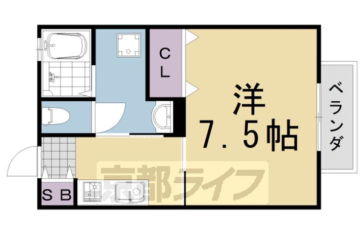 京都府京都市西京区松尾鈴川町 上桂駅 1K アパート 賃貸物件詳細