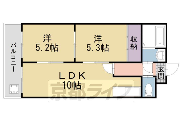 京都府京都市山科区西野山中鳥井町 椥辻駅 2LDK マンション 賃貸物件詳細