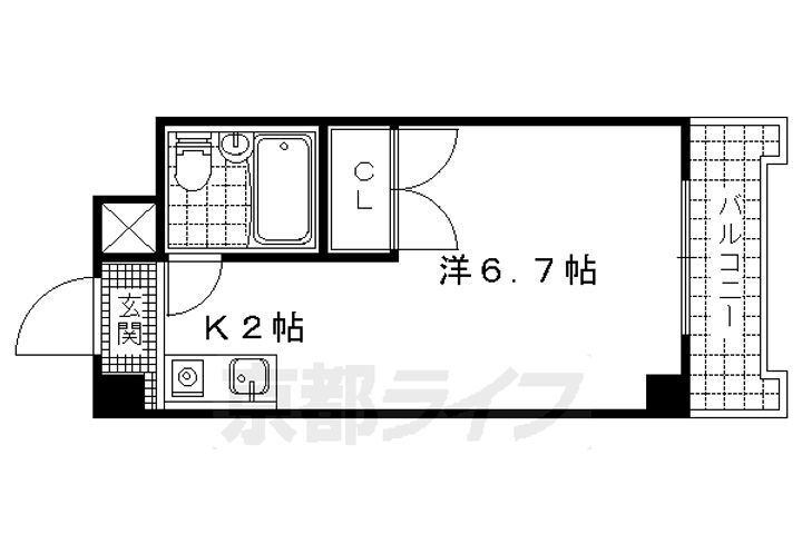 京都府京都市山科区竹鼻西ノ口町 山科駅 1K マンション 賃貸物件詳細