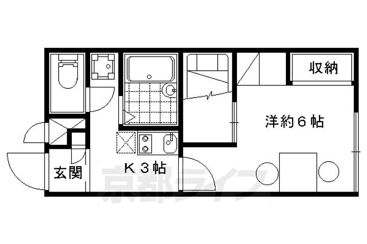 京都府京都市山科区西野野色町 山科駅 1K アパート 賃貸物件詳細