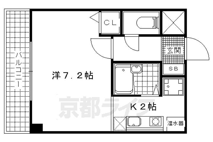 京都府京都市山科区竹鼻竹ノ街道町 山科駅 1K マンション 賃貸物件詳細