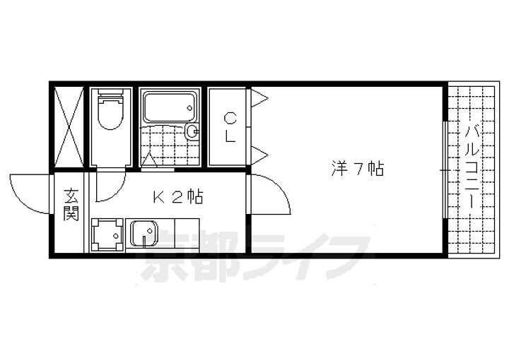 京都府京都市山科区御陵岡町 御陵駅 1K マンション 賃貸物件詳細