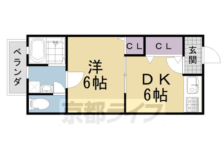 京都府京都市伏見区久我東町 長岡京駅 1DK アパート 賃貸物件詳細