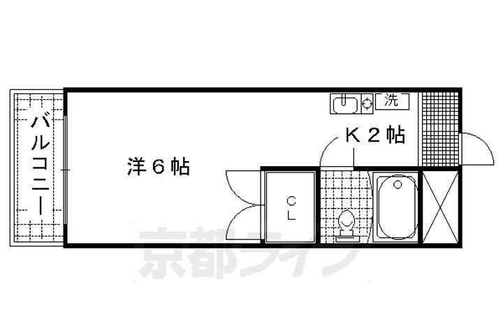京都府長岡京市神足 長岡京駅 1K マンション 賃貸物件詳細