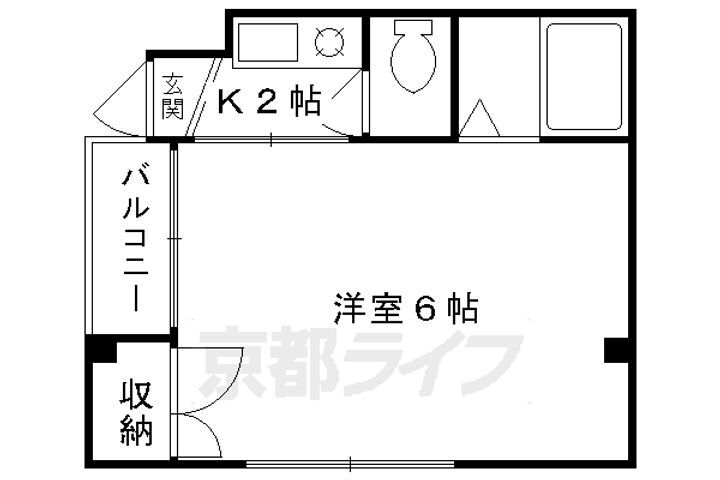 京都府京都市北区紫野中柏野町 北野白梅町駅 1K マンション 賃貸物件詳細