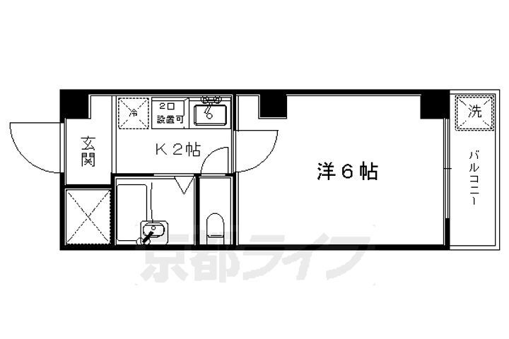 京都府京都市南区東九条中殿田町 京都駅 1K マンション 賃貸物件詳細