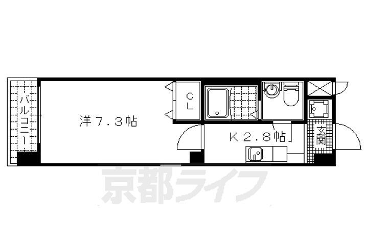 京都府京都市山科区小山鎮守町 四宮駅 1K マンション 賃貸物件詳細