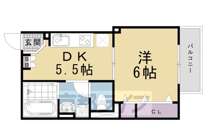 京都府京都市南区唐橋経田町 西大路駅 1DK アパート 賃貸物件詳細