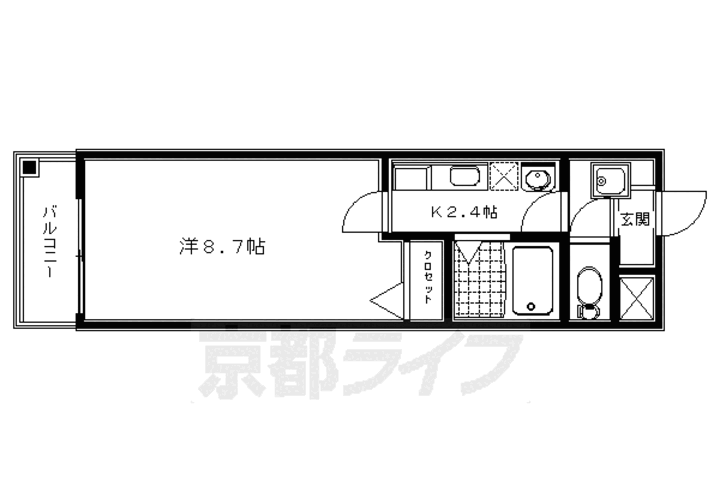 京都府京都市東山区本町新５丁目 七条駅 1K マンション 賃貸物件詳細