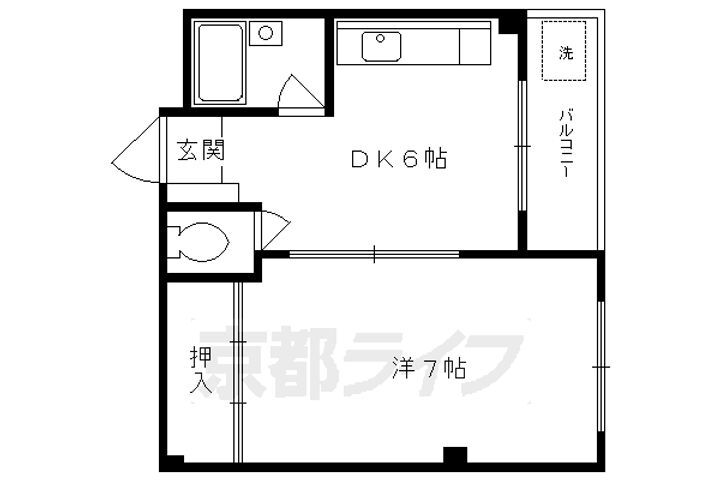 京都府京都市北区小山初音町 北大路駅 1DK マンション 賃貸物件詳細