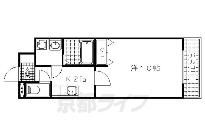 京都府京都市山科区大宅早稲ノ内町 椥辻駅 1K マンション 賃貸物件詳細