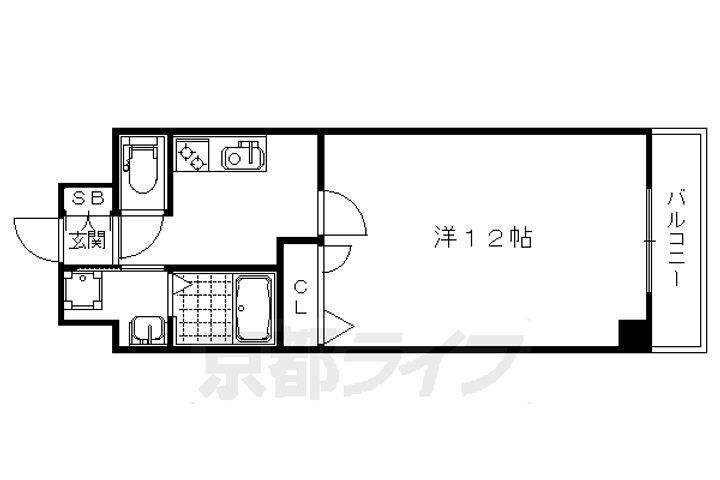 京都府京都市中京区西ノ京月輪町 西大路御池駅 1K マンション 賃貸物件詳細