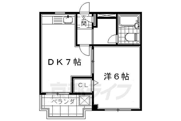 京都府京都市伏見区深草仙石屋敷町 墨染駅 1DK マンション 賃貸物件詳細