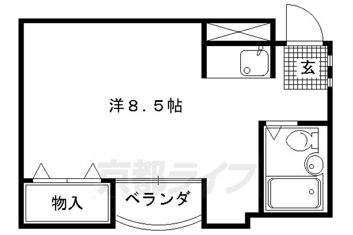 京都府京都市北区上賀茂朝露ケ原町 北山駅 ワンルーム マンション 賃貸物件詳細