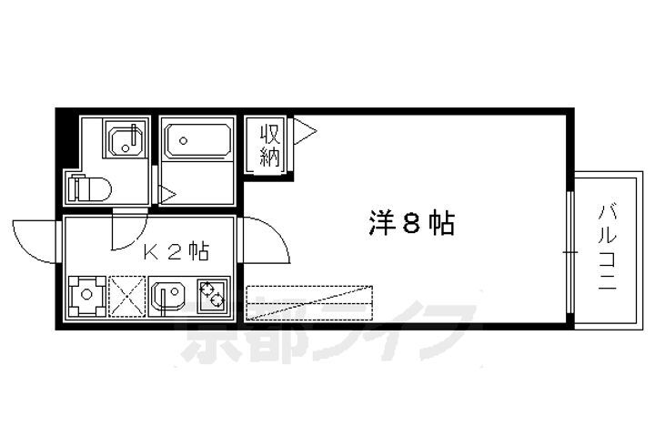 京都府京都市上京区一観音町 北野白梅町駅 1K マンション 賃貸物件詳細