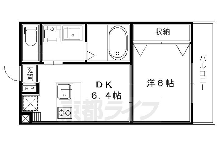 京都府京都市北区大北山原谷乾町 北野白梅町駅 1DK マンション 賃貸物件詳細