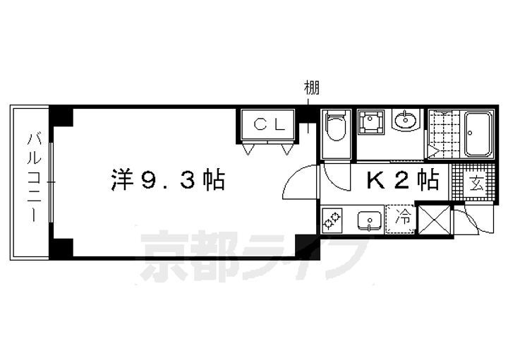 京都府京都市上京区五番町 北野白梅町駅 1K マンション 賃貸物件詳細