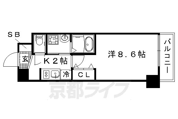 京都府京都市上京区南佐竹町 北野白梅町駅 1K マンション 賃貸物件詳細