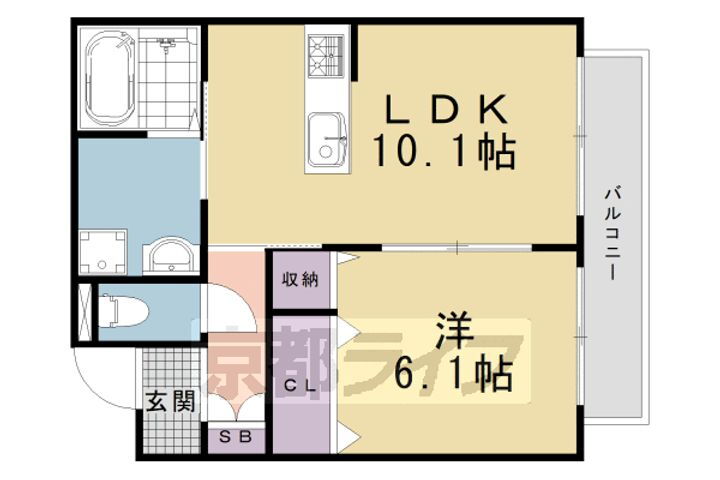シャーメゾンＵＲＡＲＡ 2階 1LDK 賃貸物件詳細