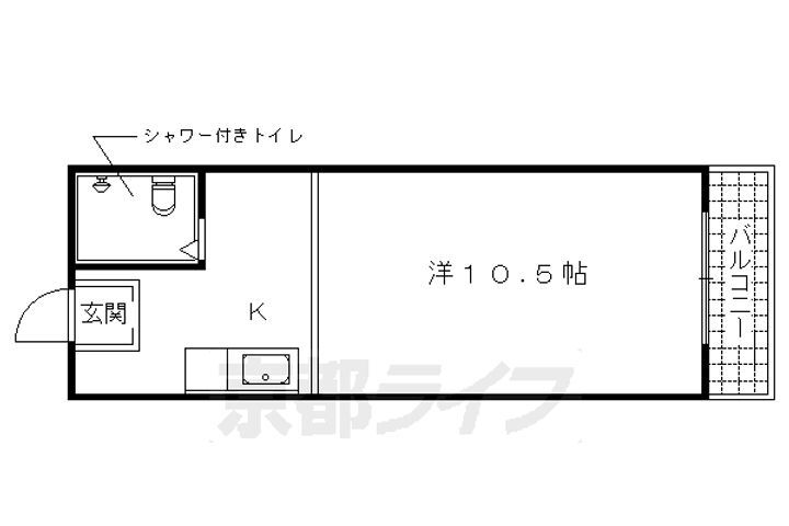 京都府京都市南区吉祥院西ノ庄西中町 西大路駅 ワンルーム マンション 賃貸物件詳細