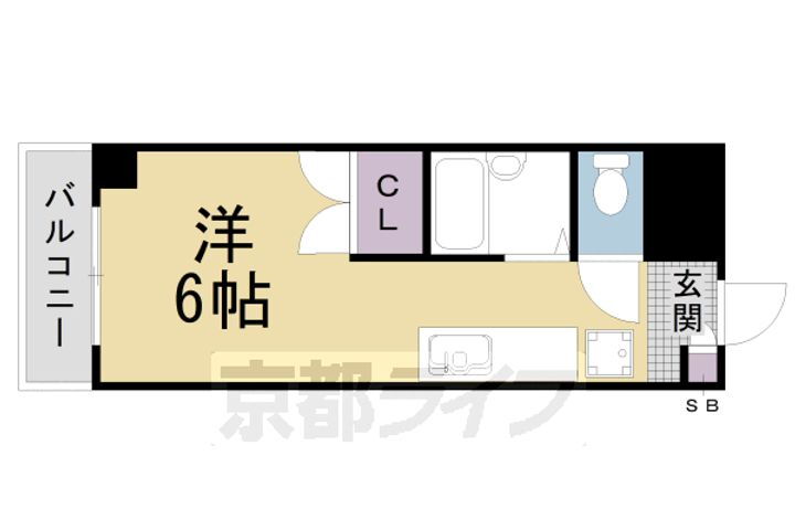 京都府京都市右京区西院西寿町 西院駅 1K マンション 賃貸物件詳細