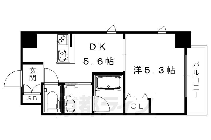 エステムコート京都西院 5階 1K 賃貸物件詳細