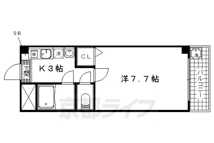 京都府京都市山科区御陵天徳町 山科駅 1K マンション 賃貸物件詳細