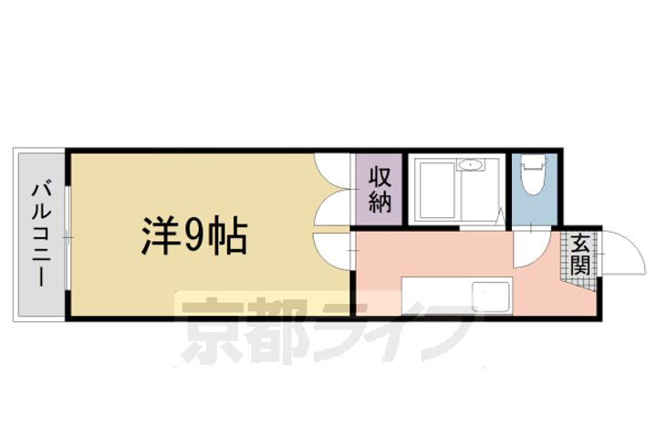 京都府京都市山科区御陵中内町 山科駅 1K マンション 賃貸物件詳細